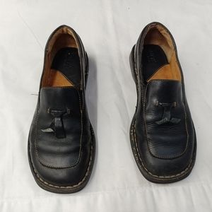 Born Women's Black Loafer Shoes Leather Size 7.5